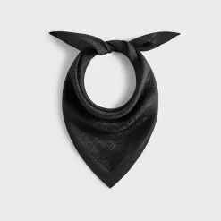 Bandana en soie jacquard monogramme Giorgio Armani & Kith