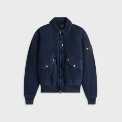 Blouson aviateur en velours côtelé