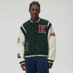 Blouson bomber en maille universitaire Kith for AVIREX Porter