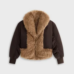 Blouson bomber réversible en fausse fourrure Kith Senna pour femme