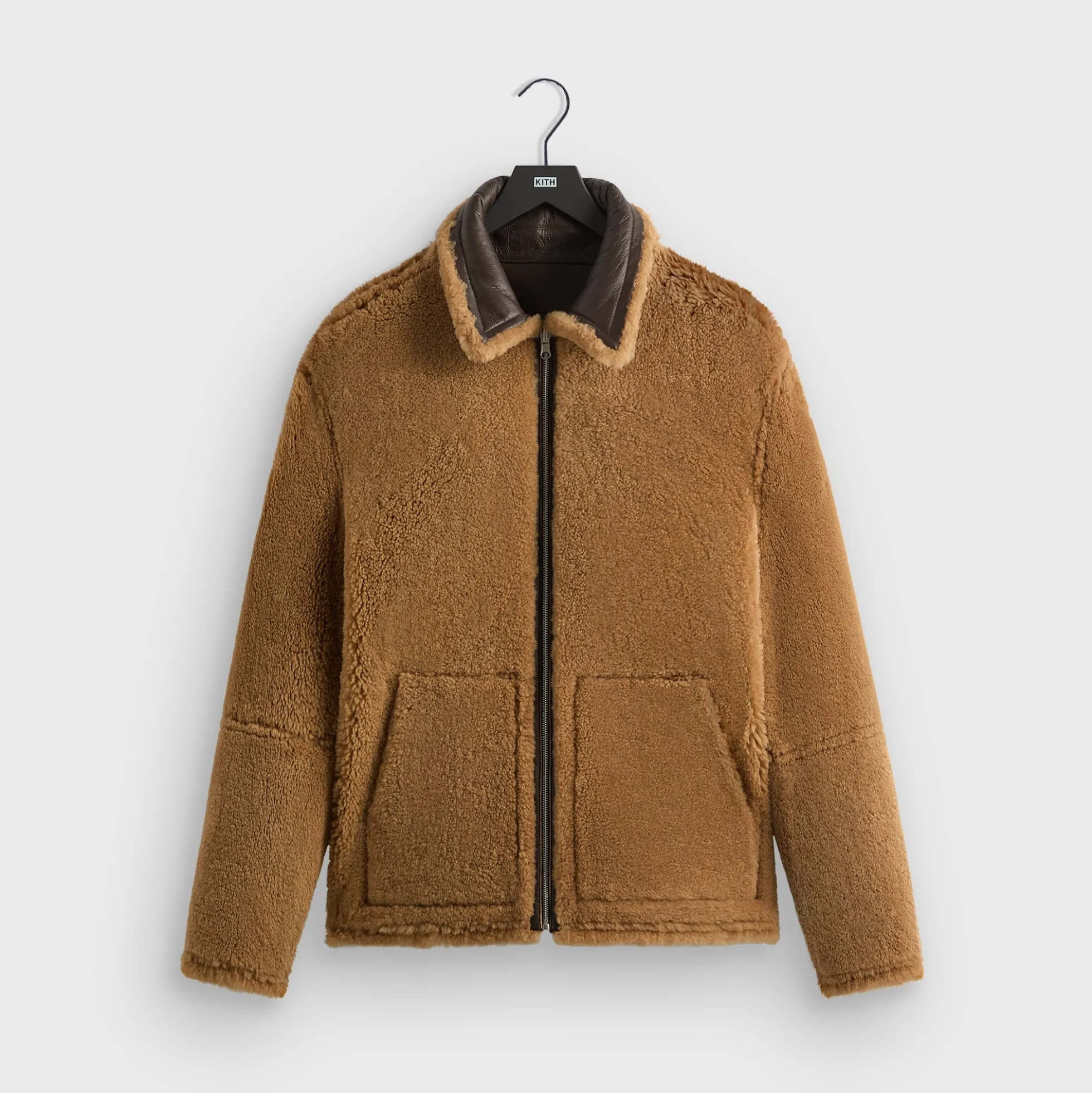 Blouson bomber réversible en peau de mouton retournée Kith