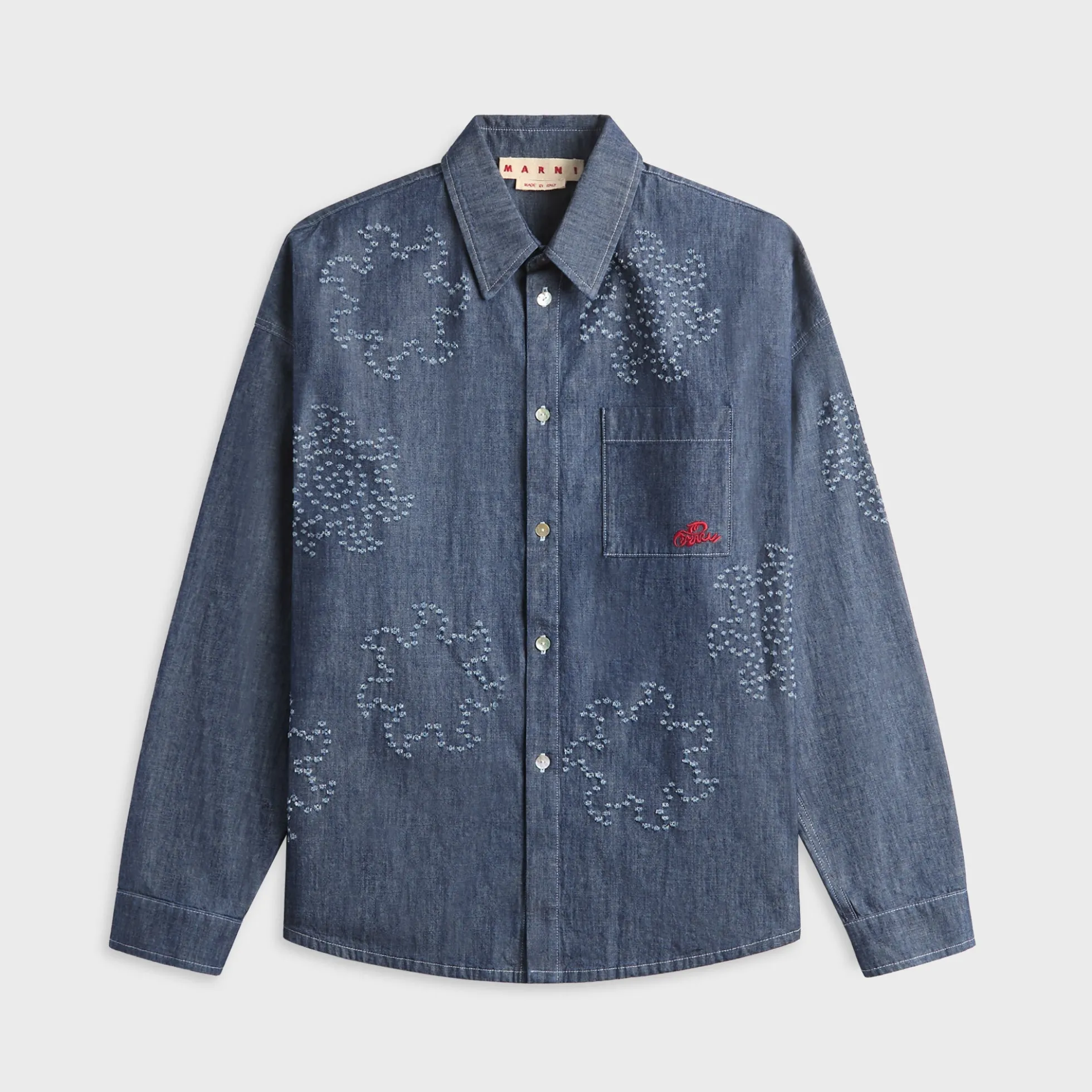 Blue Chambray Oversized Shirt