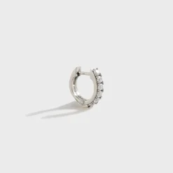 Boucle d'oreille simple en cristal
