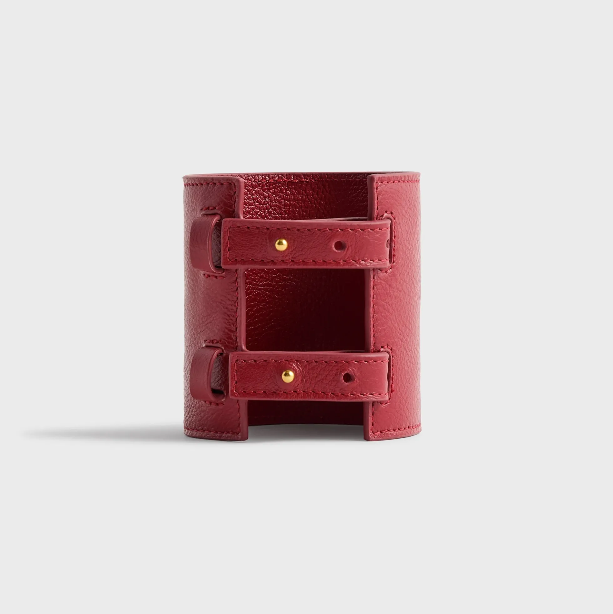 Bougeoir ajustable en cuir Saffiano monogrammé Kith