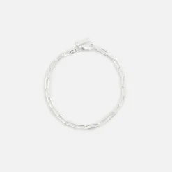 Bracelet trombone en argent sterling