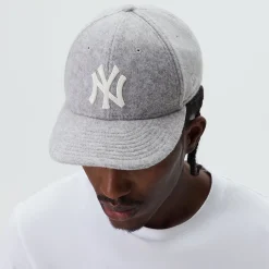Casquette ajustée Kith & New Era 59FIFTY en flanelle de laine mélangée pour les Yankees de New York