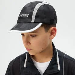 Casquette de camping Kith pour enfant en satin à carreaux