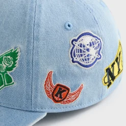 Casquette Kith Kids NY to the World en denim à couronne pincée