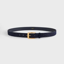 Ceinture en cuir suédé monogramme Kith