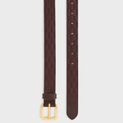 Ceinture Kith Monogram en cuir Vachetta