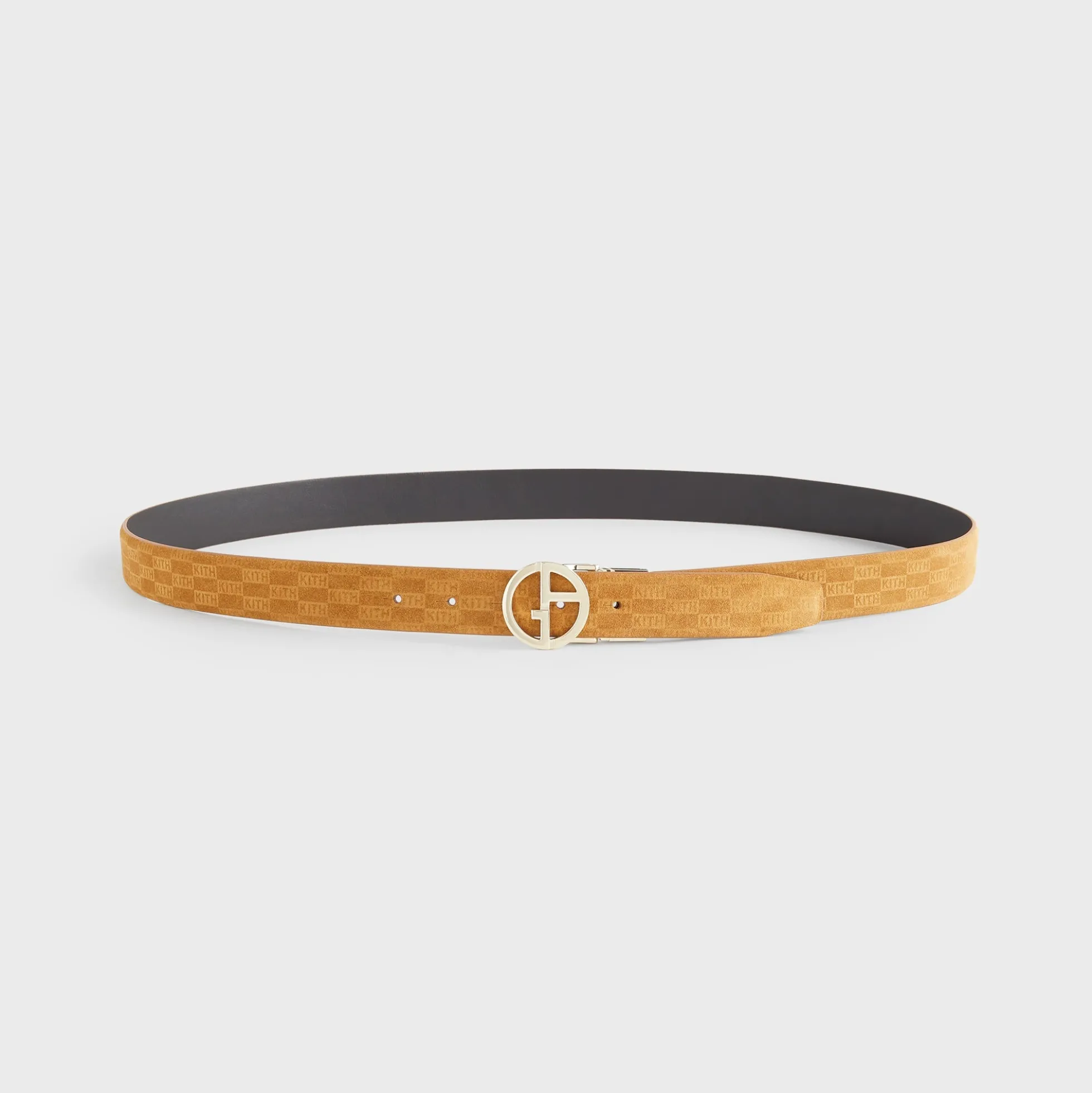 Ceinture réversible en daim Giorgio Armani & Kith