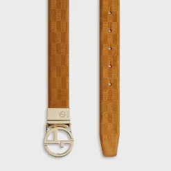 Ceinture réversible en daim Giorgio Armani & Kith