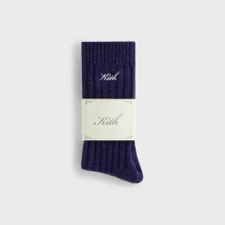Chaussettes en laine chinée Kith