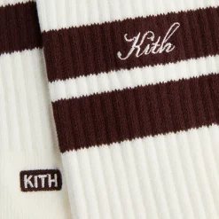 Chaussettes mi-mollet Kith à double rayure