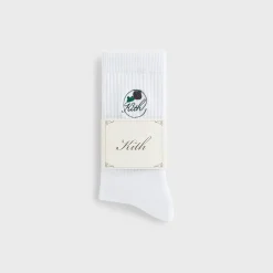 Chaussettes montantes en coton Kith Rose Script