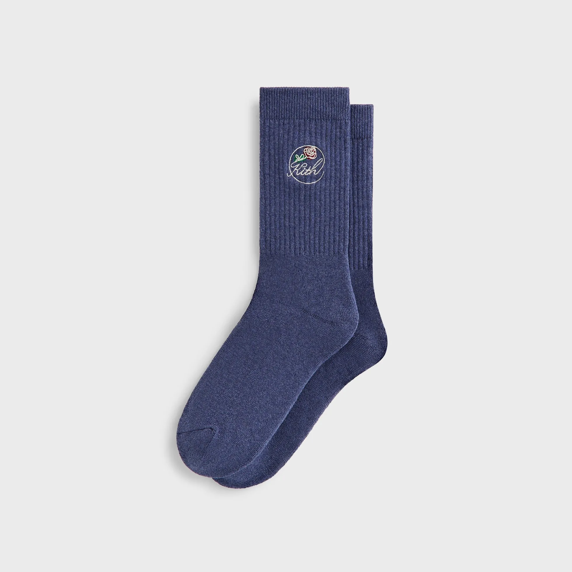 Chaussettes montantes en coton Kith Rose Script