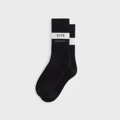 Chaussettes rayées en coton Kith