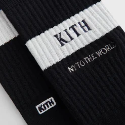 Chaussettes rayées en coton Kith