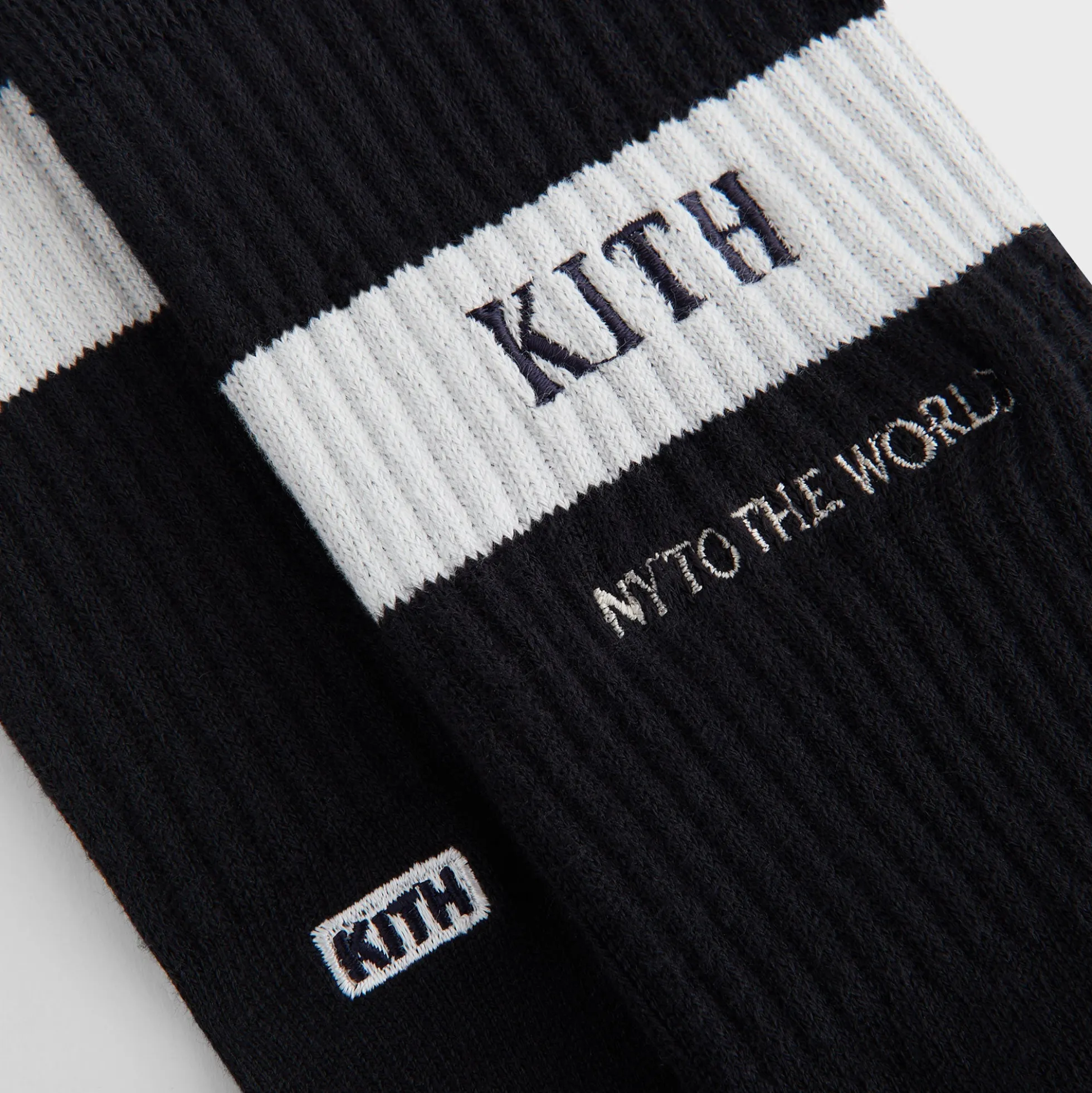 Chaussettes rayées en coton Kith