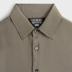 Chemise boutonnée soyeuse à manches courtes Giorgio Armani & Kith