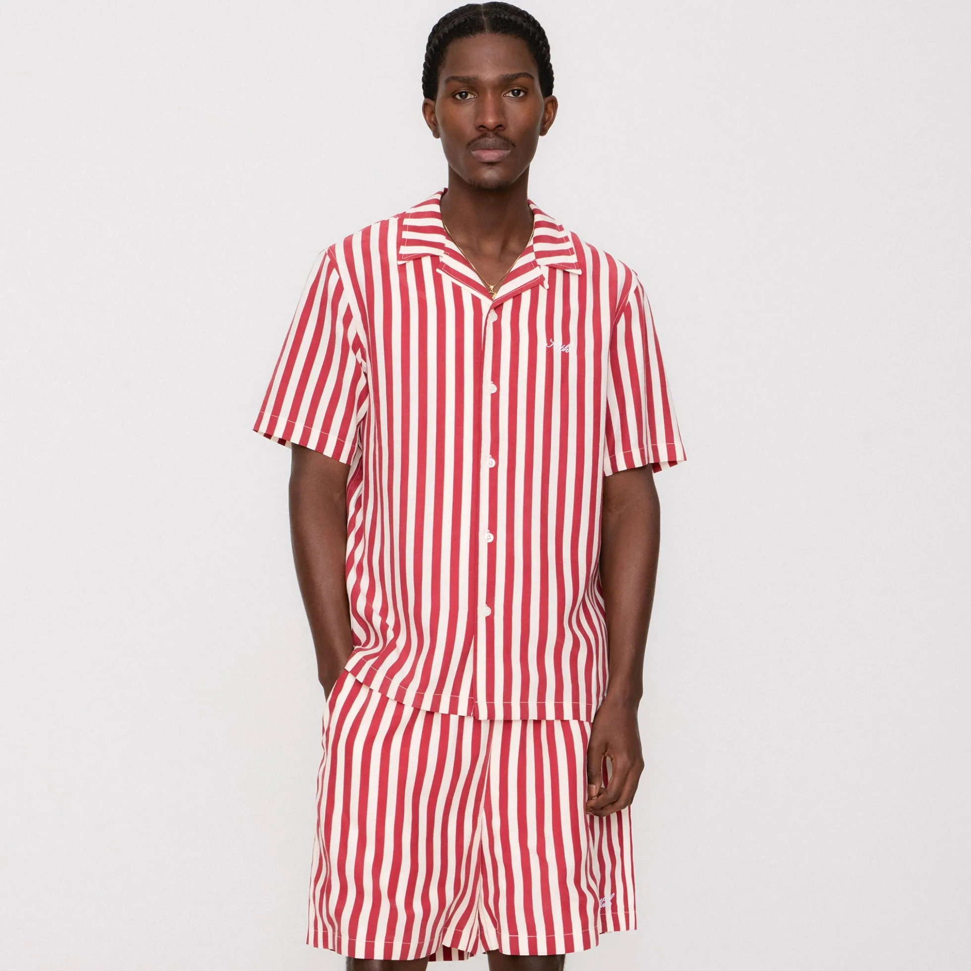 Chemise à col camp rayée Kith Thompson