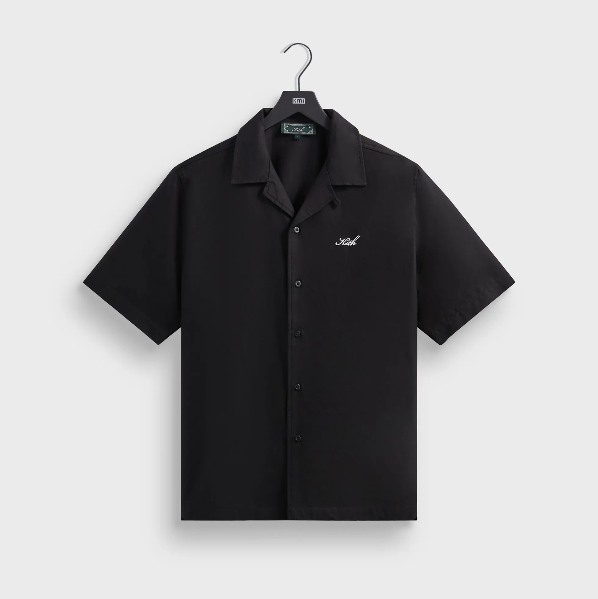 Chemise à col camp Thompson en soie et coton Kith