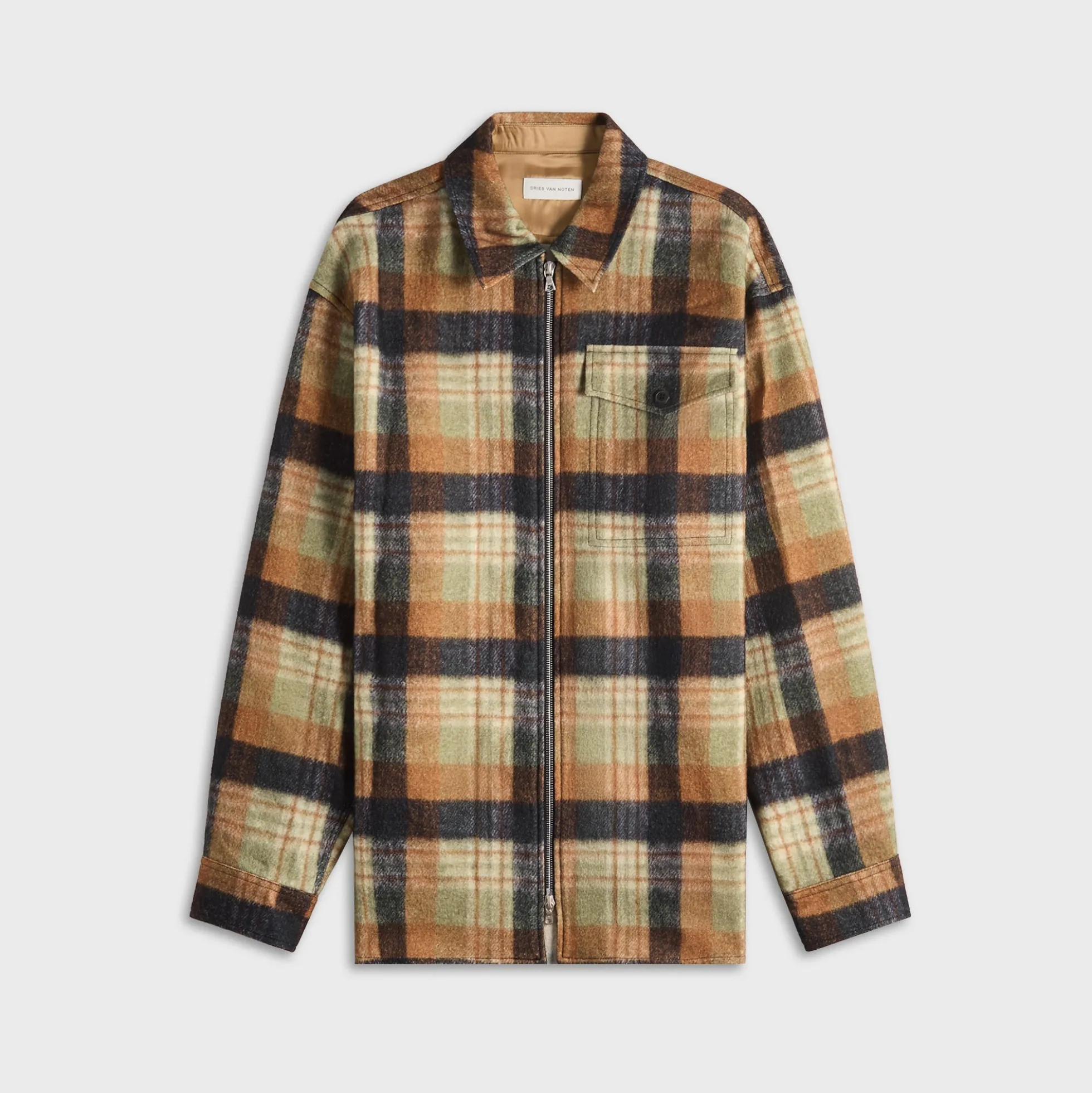 Chemise En Laine Imprimée à Carreaux