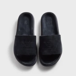 Claquettes en daim Giorgio Armani & Kith