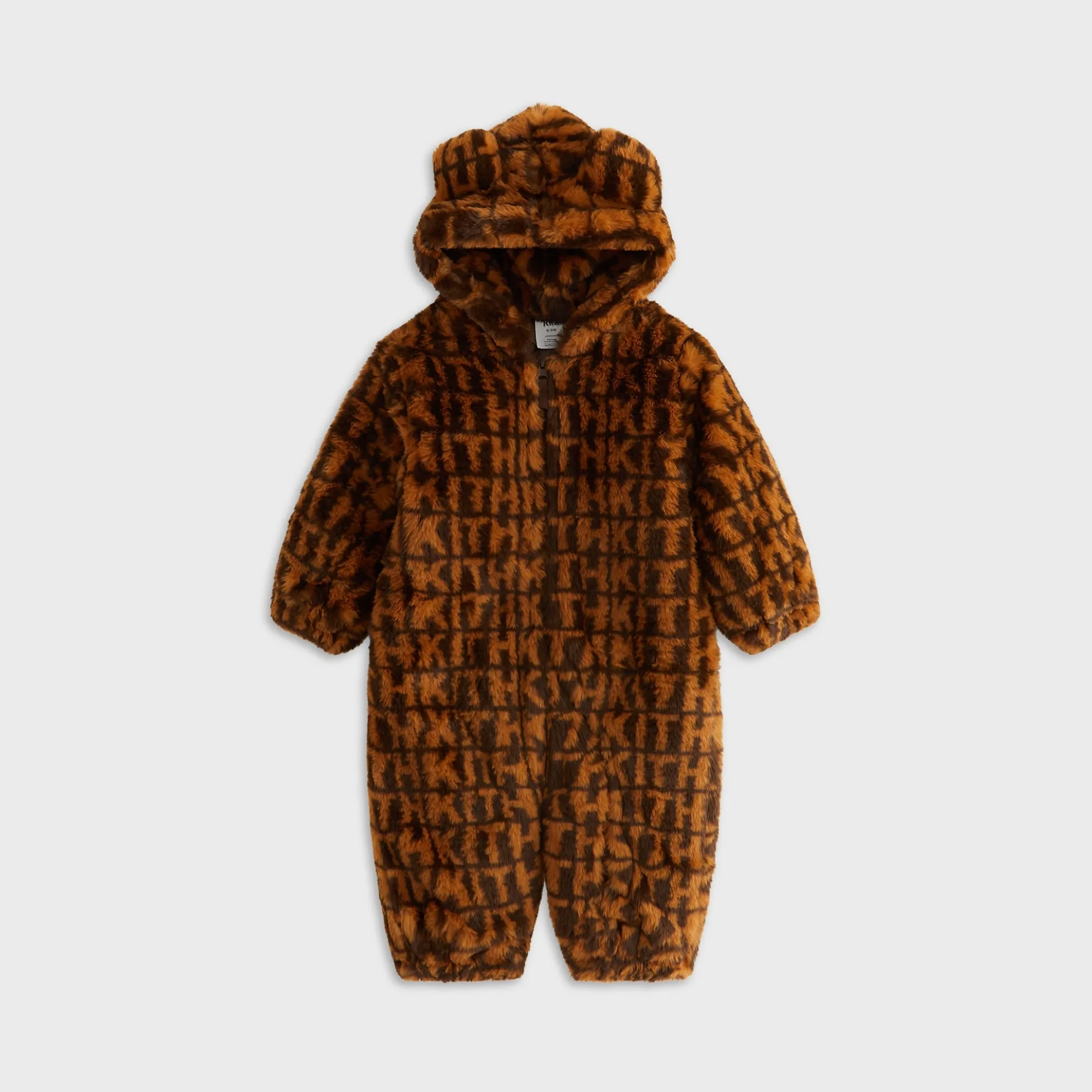 Combinaison bébé Kith en fausse fourrure monogrammée Teddy