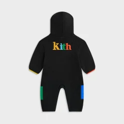 Combinaison Kith Baby Antony en sherpa color-block