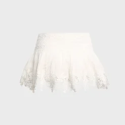 Ell Lace Trim Mini Skirt
