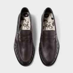 Ezra Pebble Pleated Penny Loafer