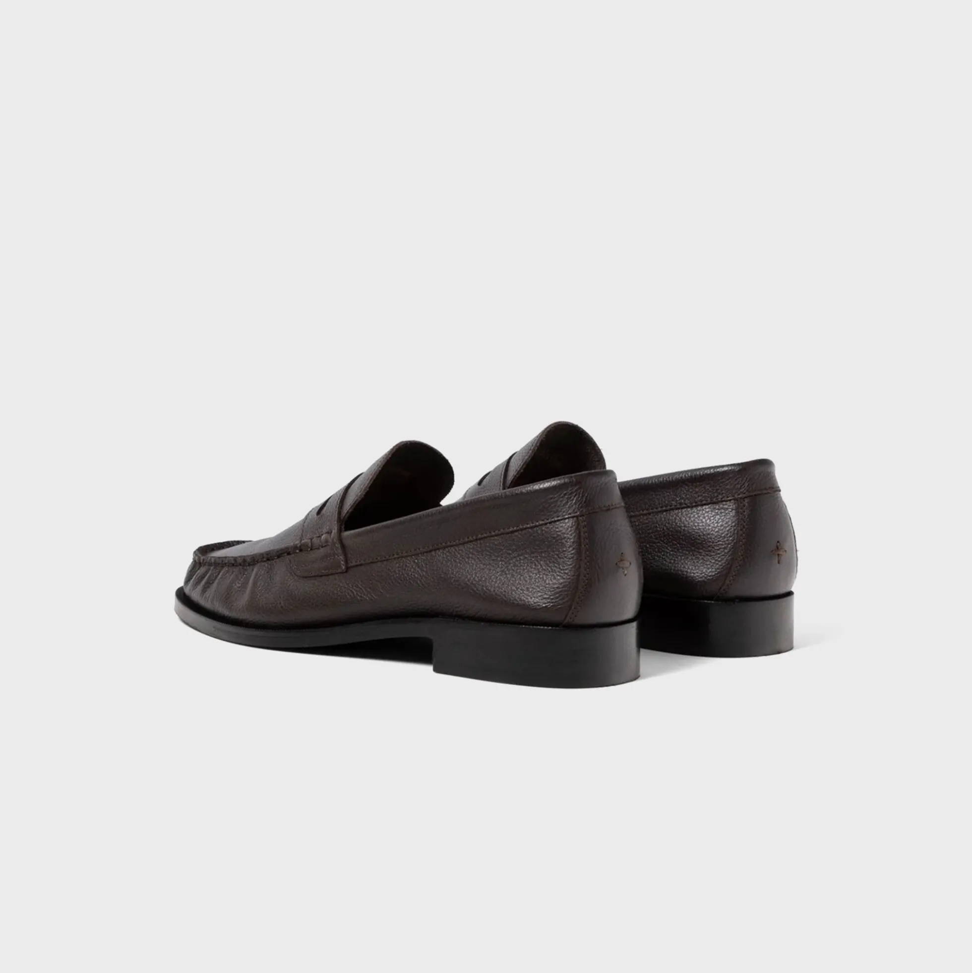 Ezra Pebble Pleated Penny Loafer