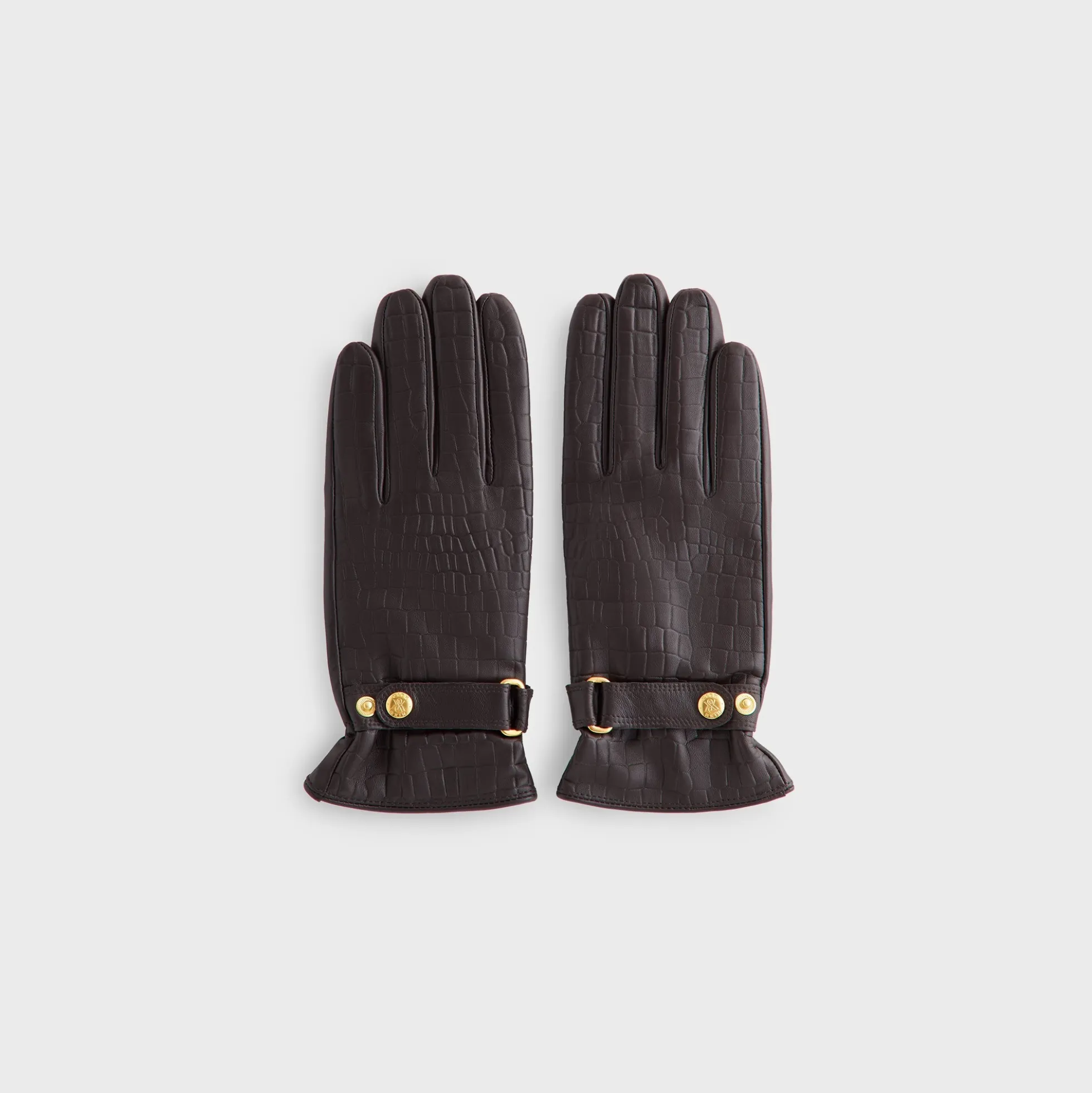 Gants en cuir Kith Croc Debossé