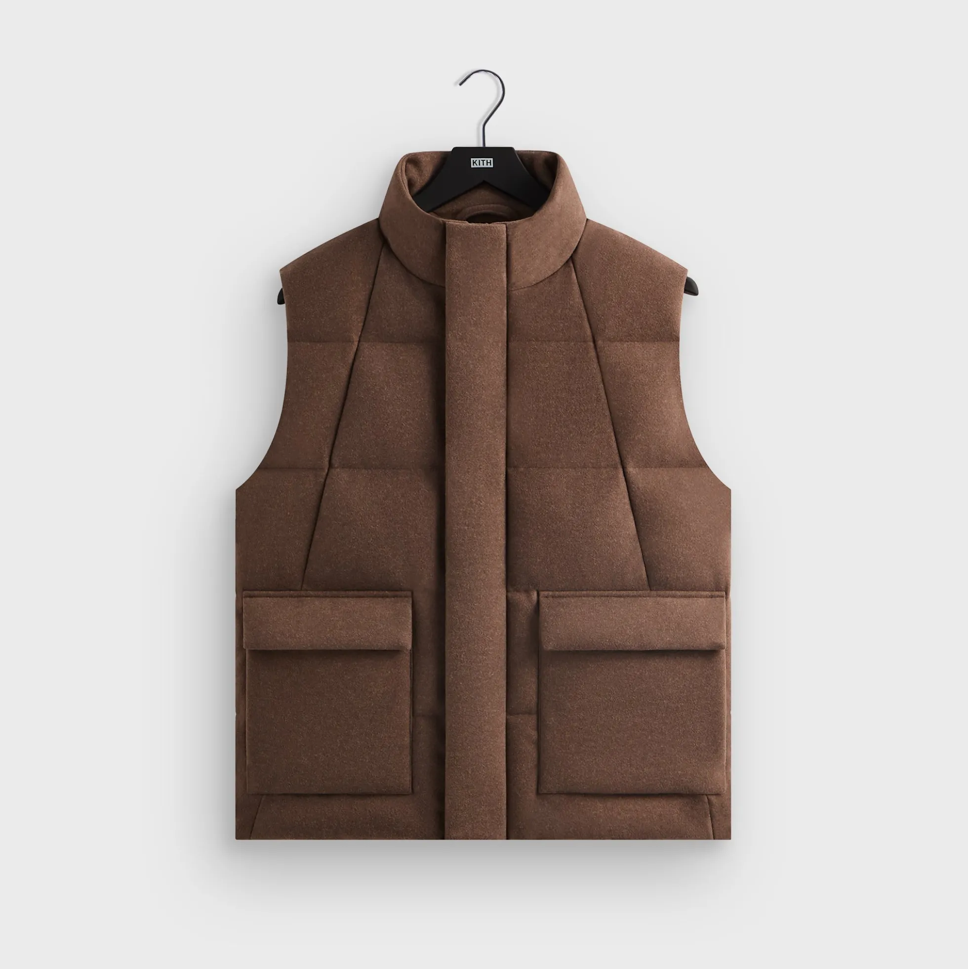 Gilet mi-long en jersey feutré Kith