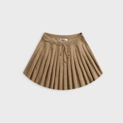 Jupe courte en maille torsadée