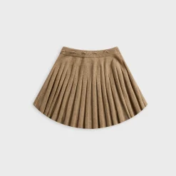 Jupe courte en maille torsadée