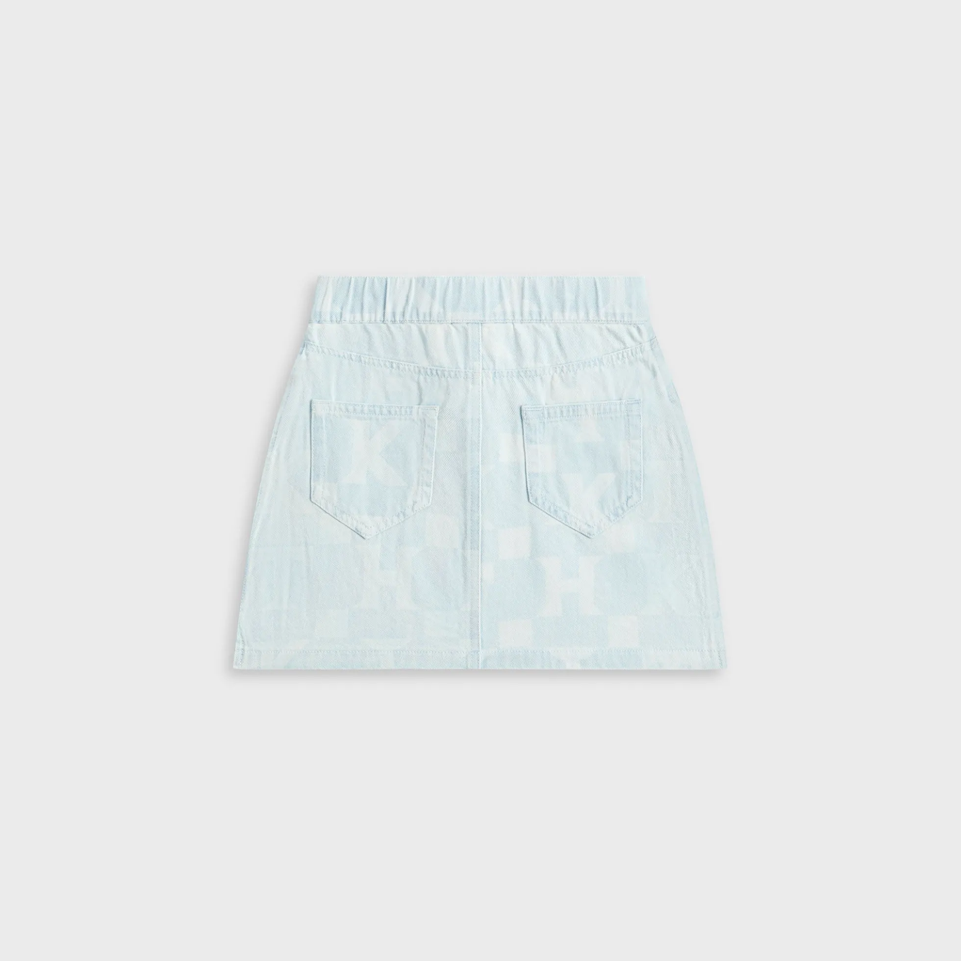 Jupe en jean monogrammée Kith Kids