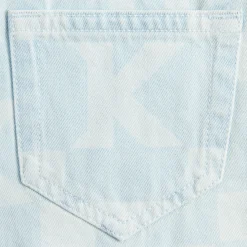 Jupe en jean monogrammée Kith Kids