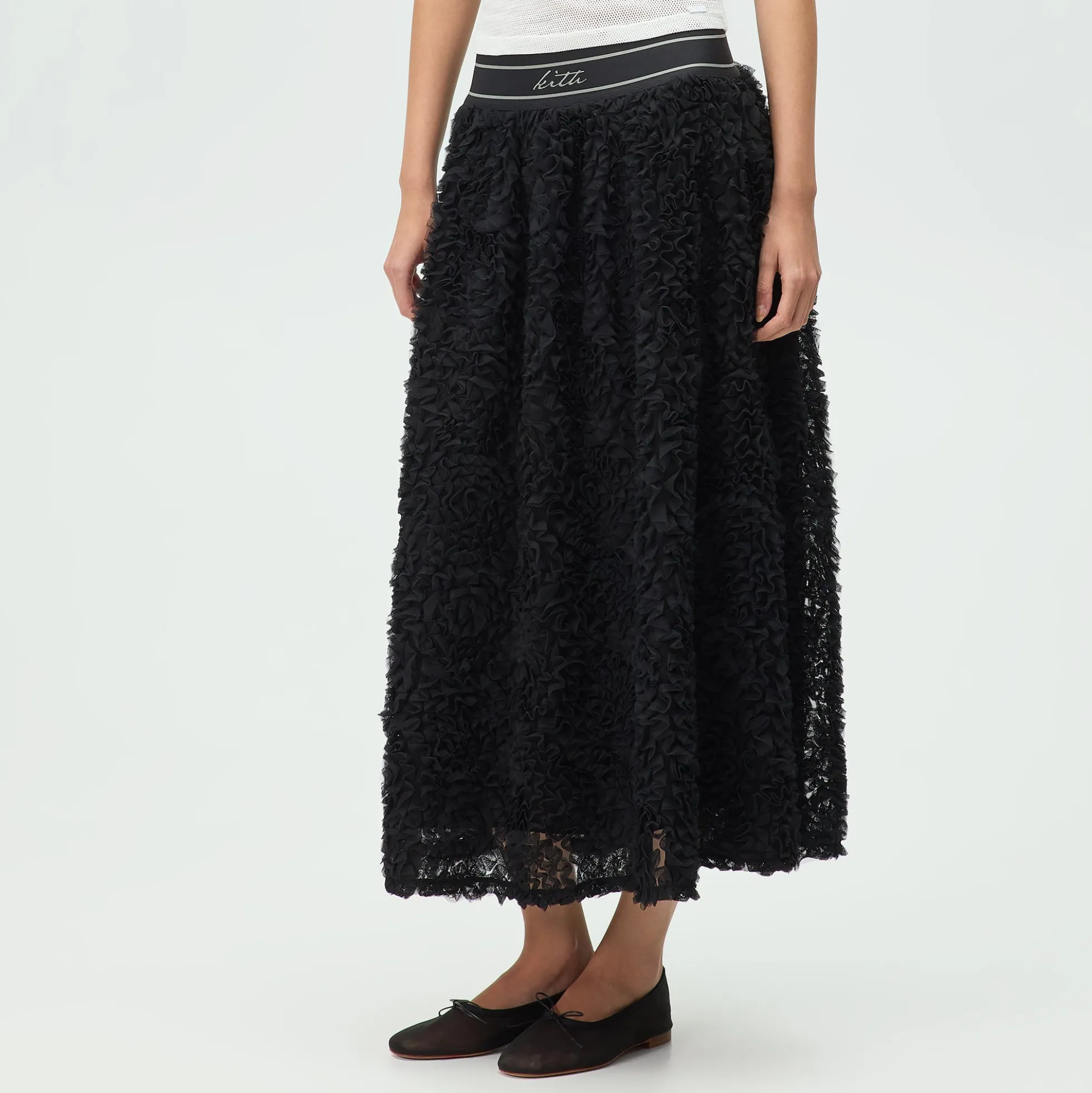 Jupe midi à volants Lisa for Kith Rina pour femme
