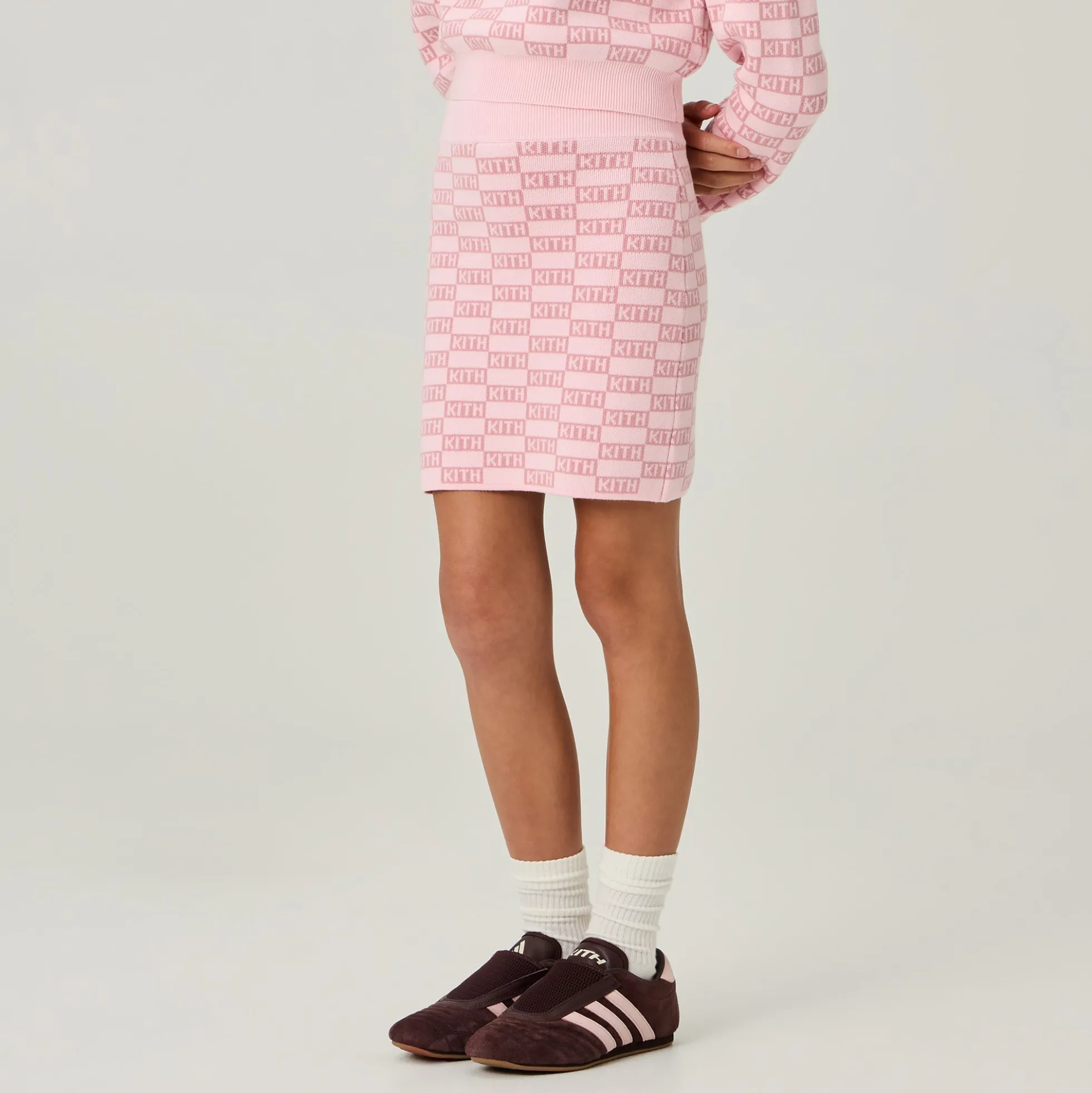 Jupe mini monogrammée Kith Kids