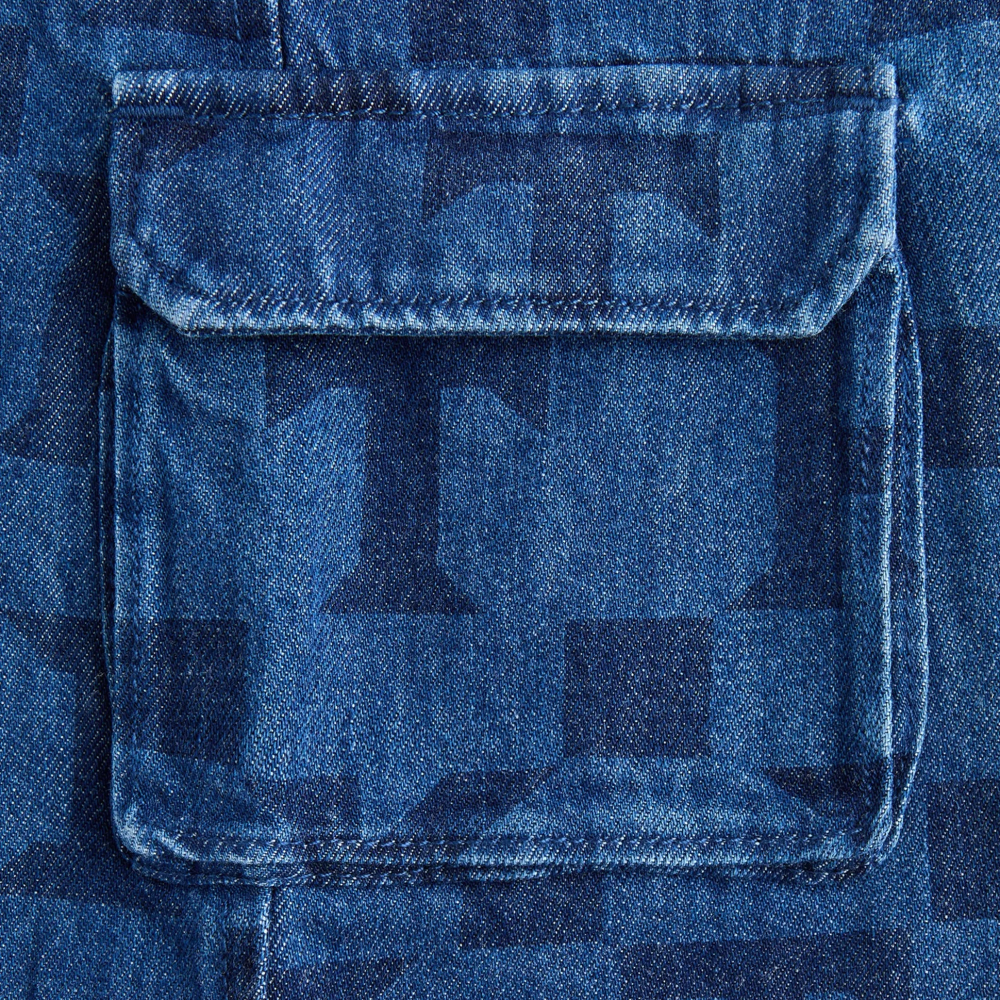 Kith Baby Monogram Denim Belmont Shortall
