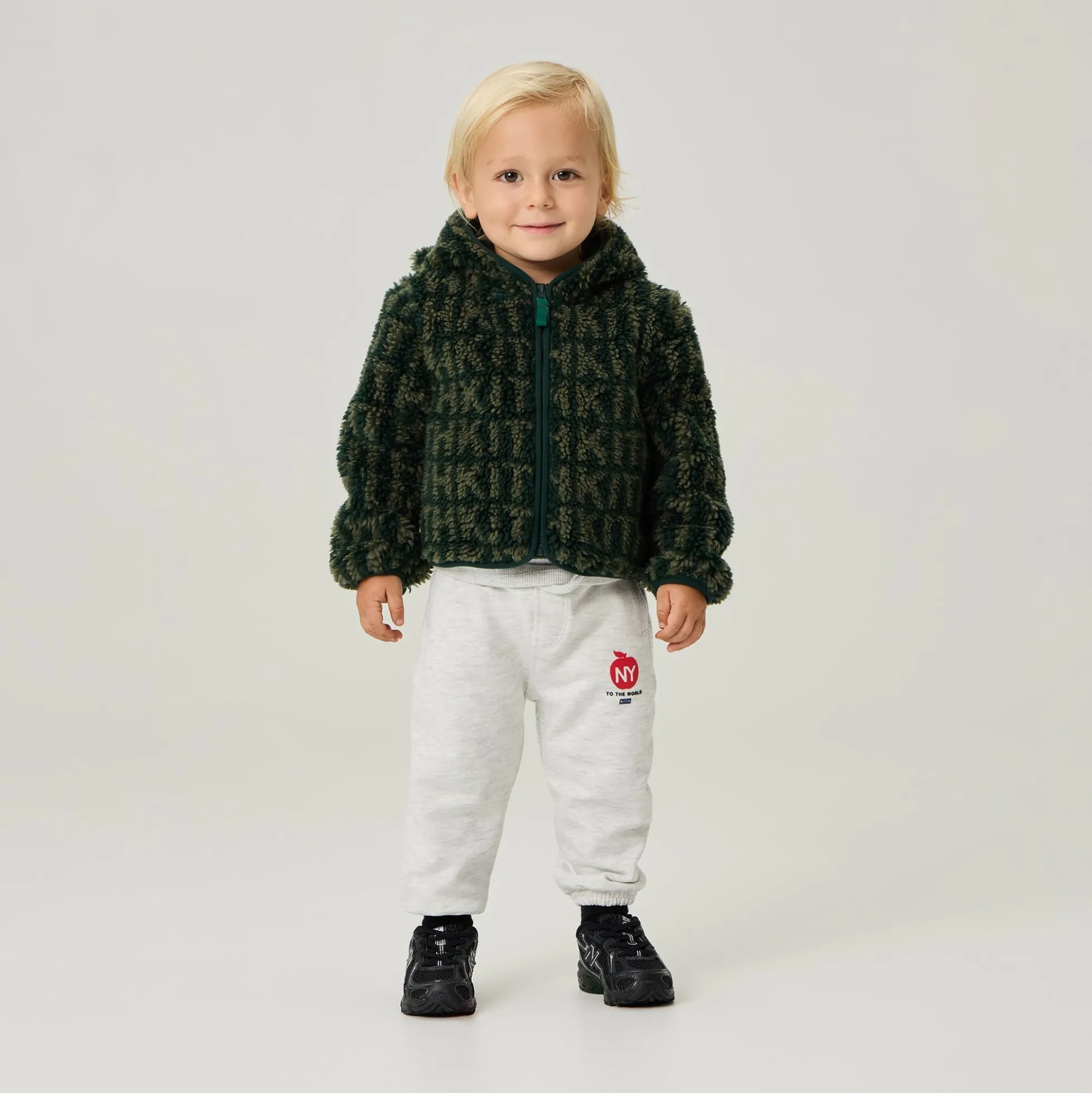 Kith Baby Monogram Sherpa Teddy Jacket