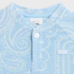 Kith Baby Paisley Jacquard Henley Romper Box Set