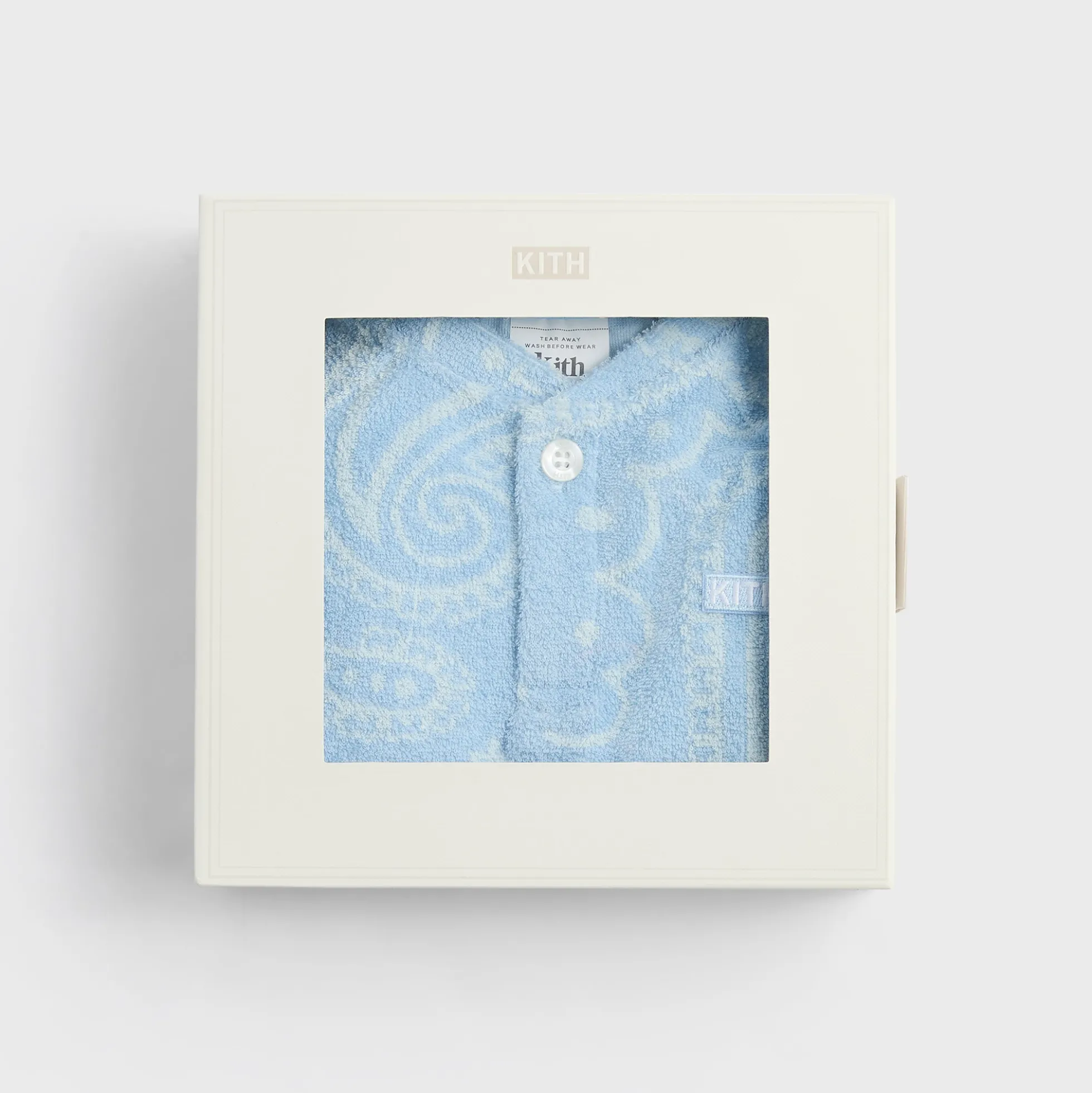 Kith Baby Paisley Jacquard Henley Romper Box Set