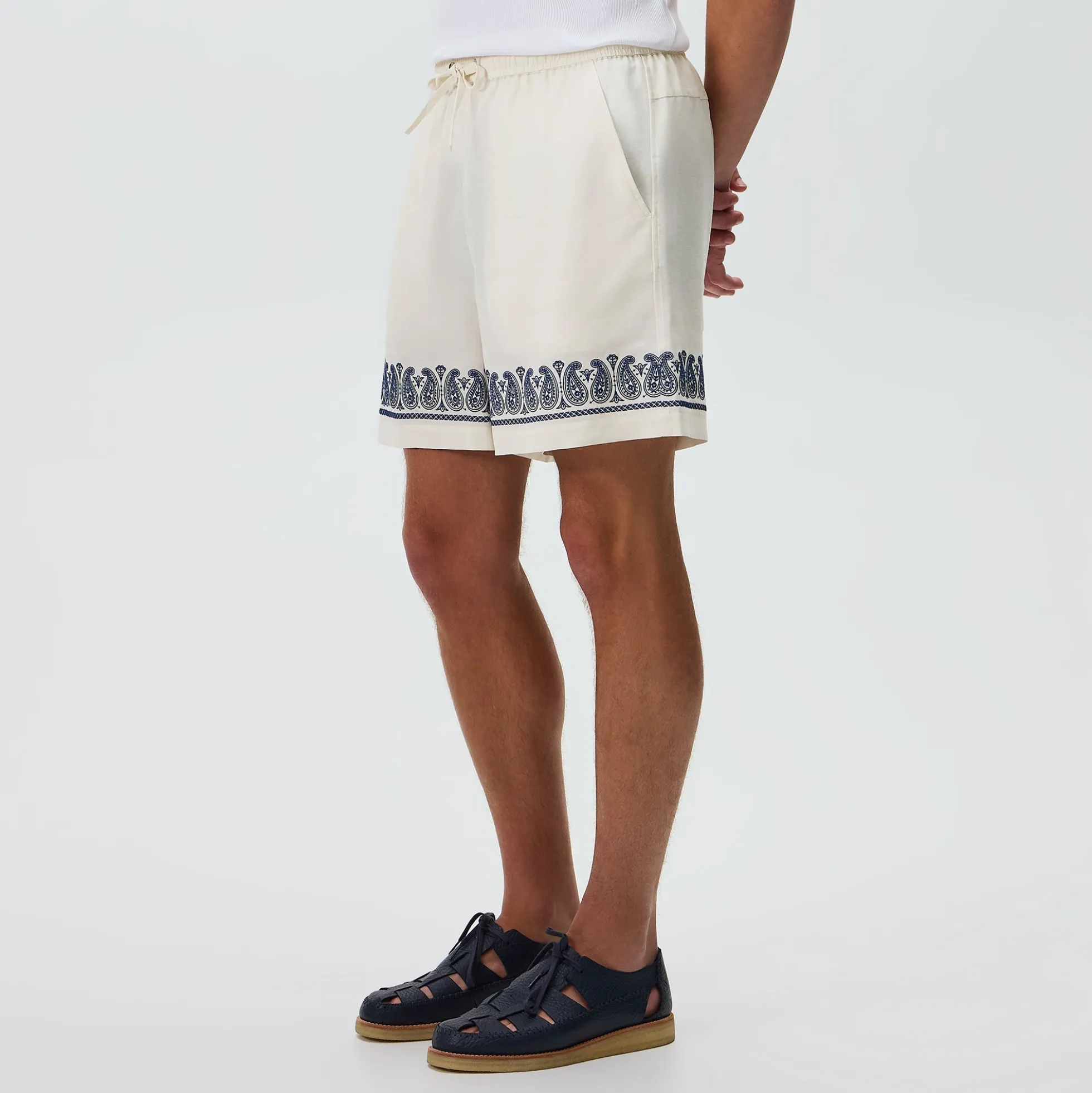 Kith Cupro Linen Cedar Short