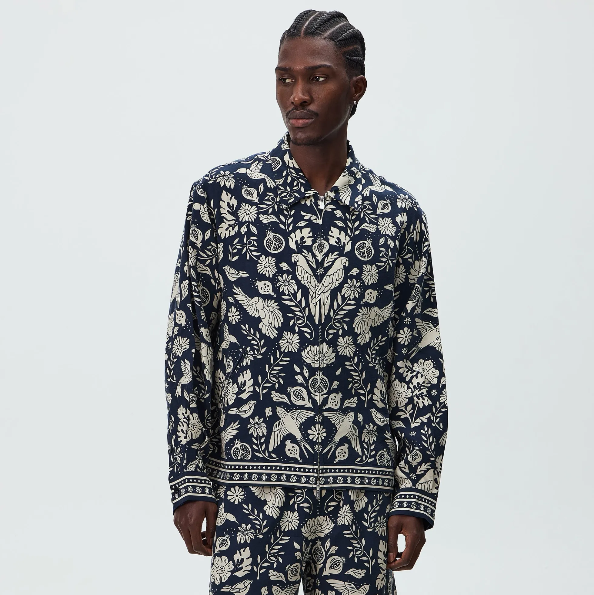 Kith Cupro Linen Connor Blouson Jacket
