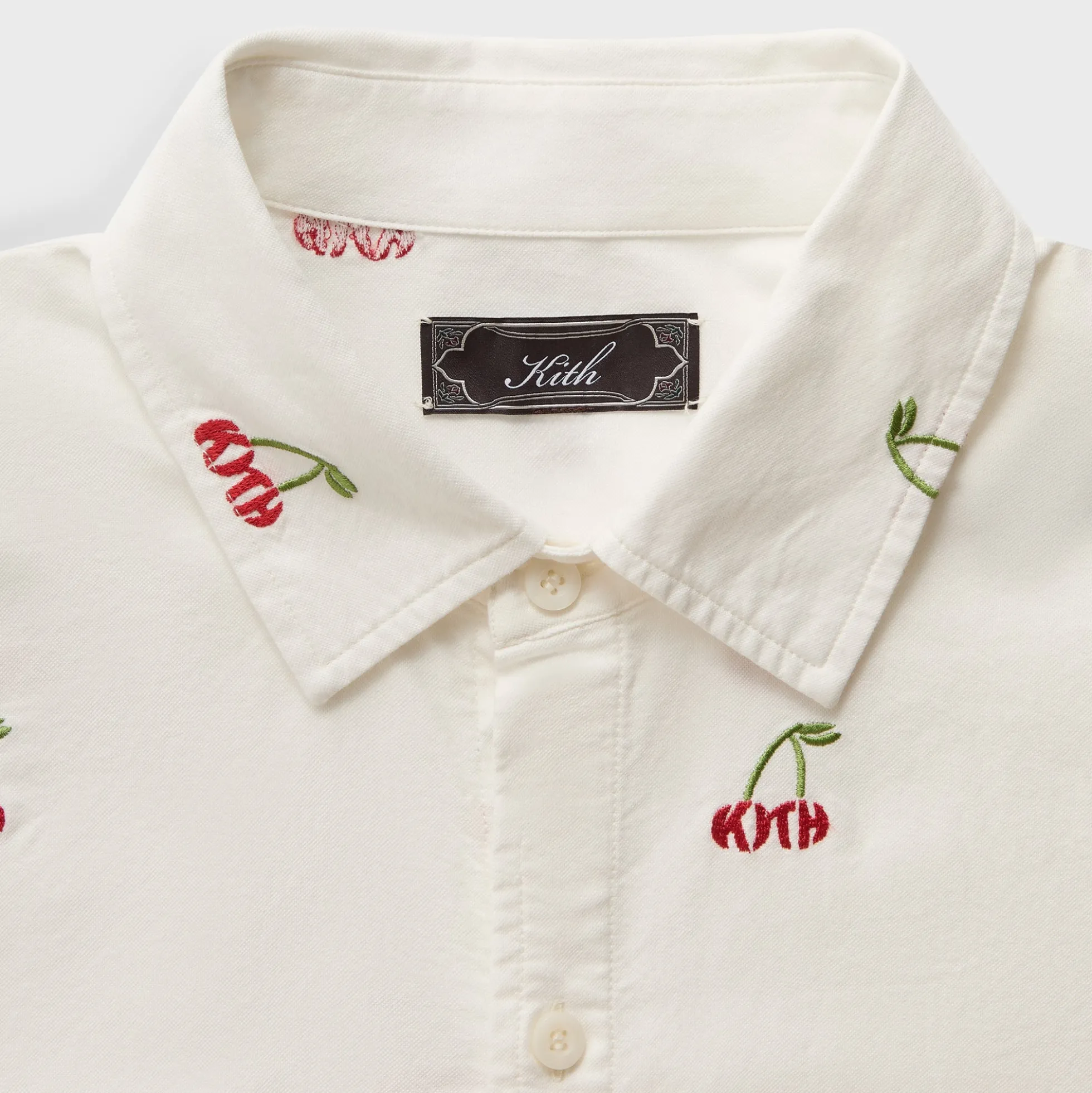 Kith Embroidered Cherry Oxford Cotton Harvey Shirt