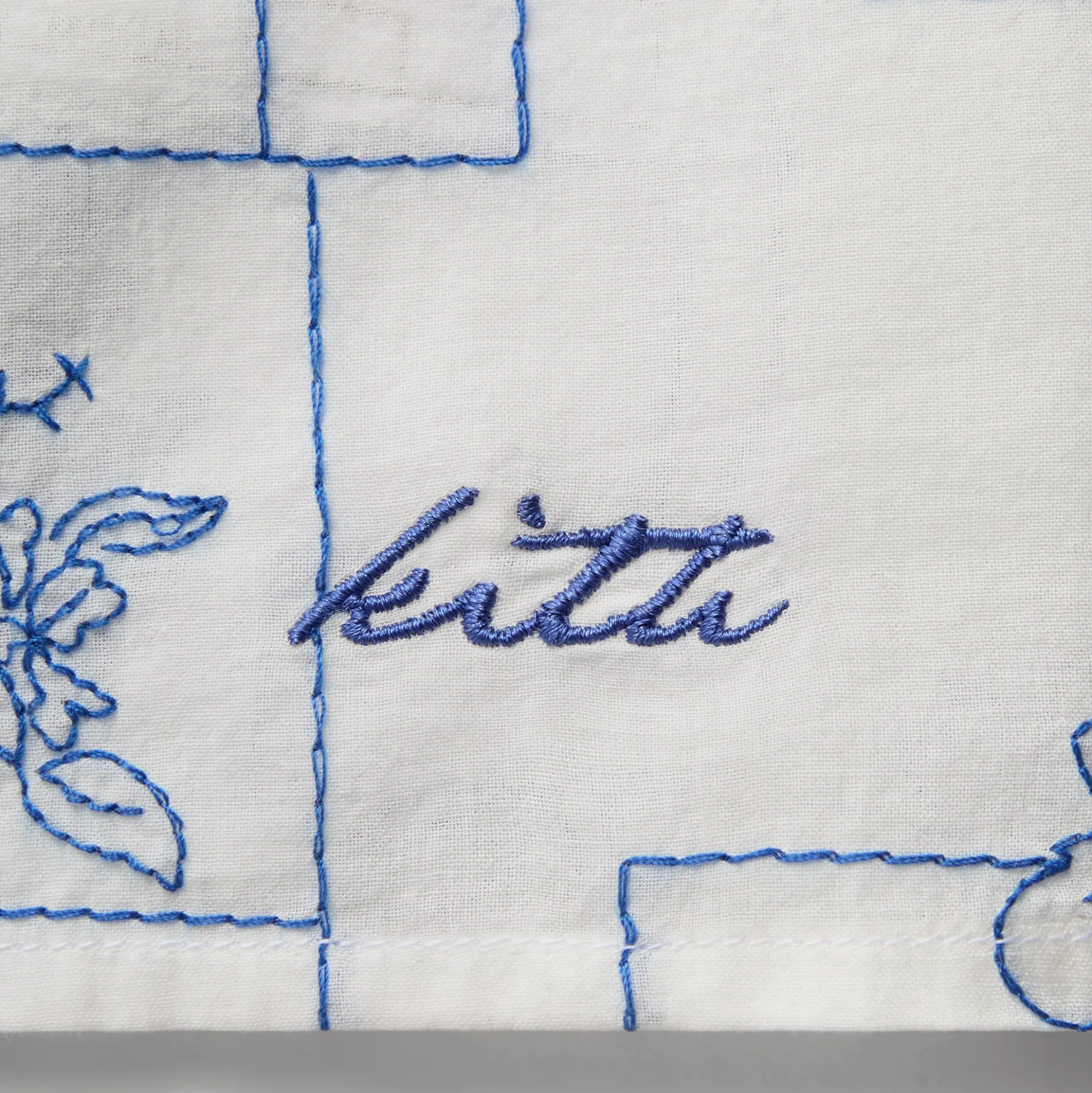 Kith Embroidered Cotton Voile Gianni Shirt
