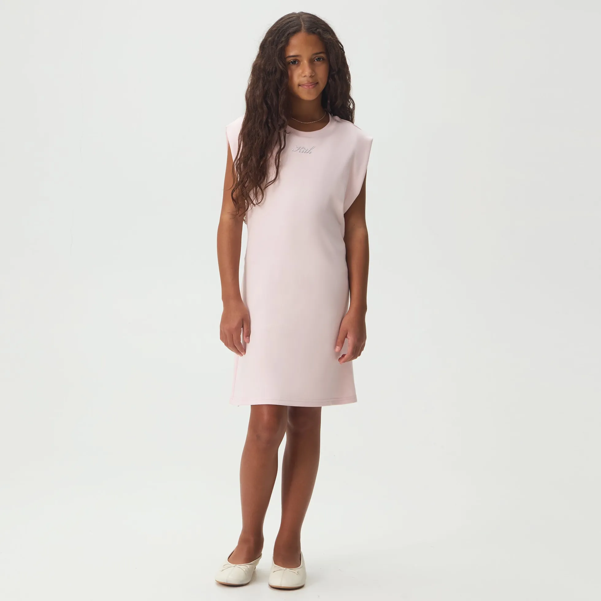 Kith Kids Metallic Script Luna Mini Dress